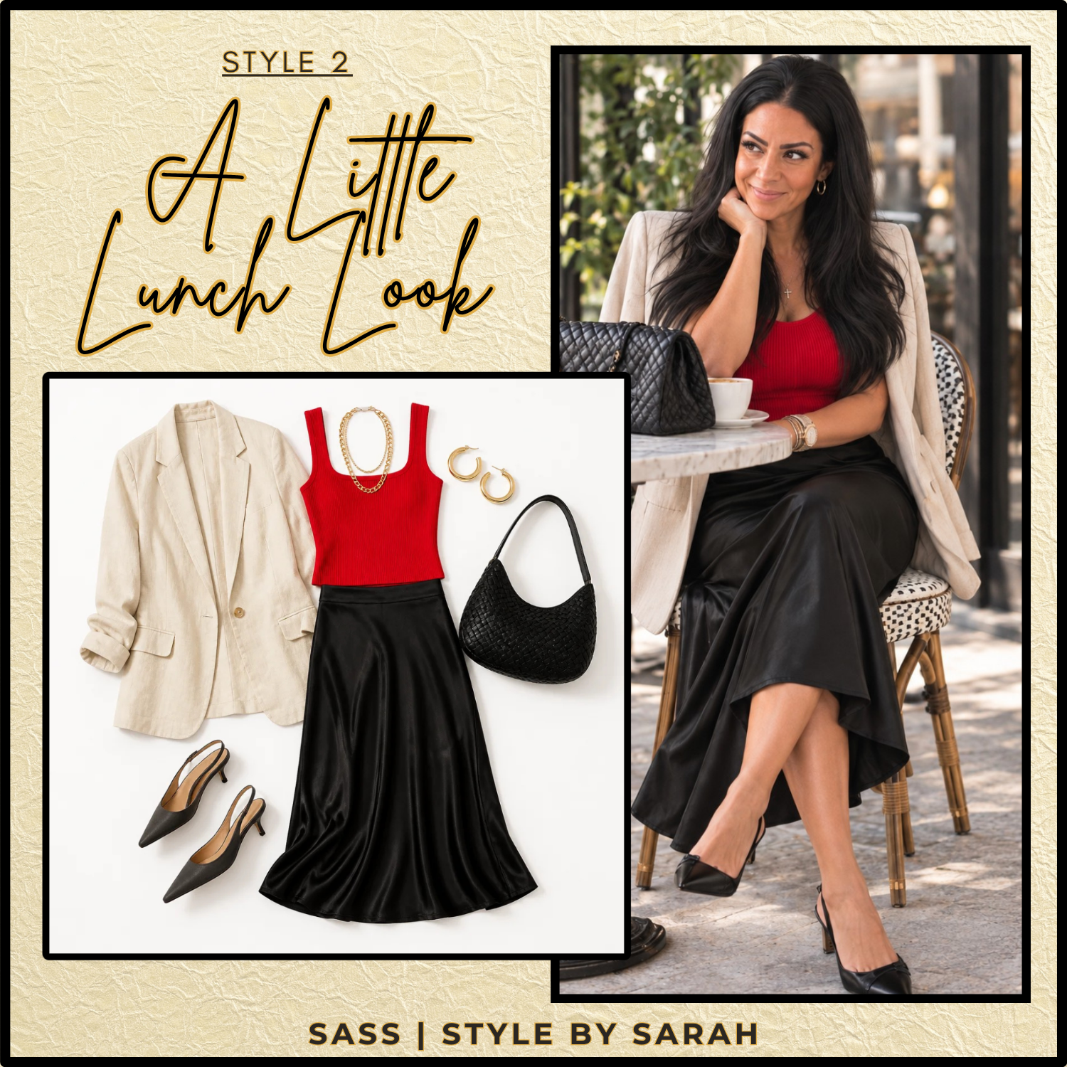 Lunch outfit created with SASS