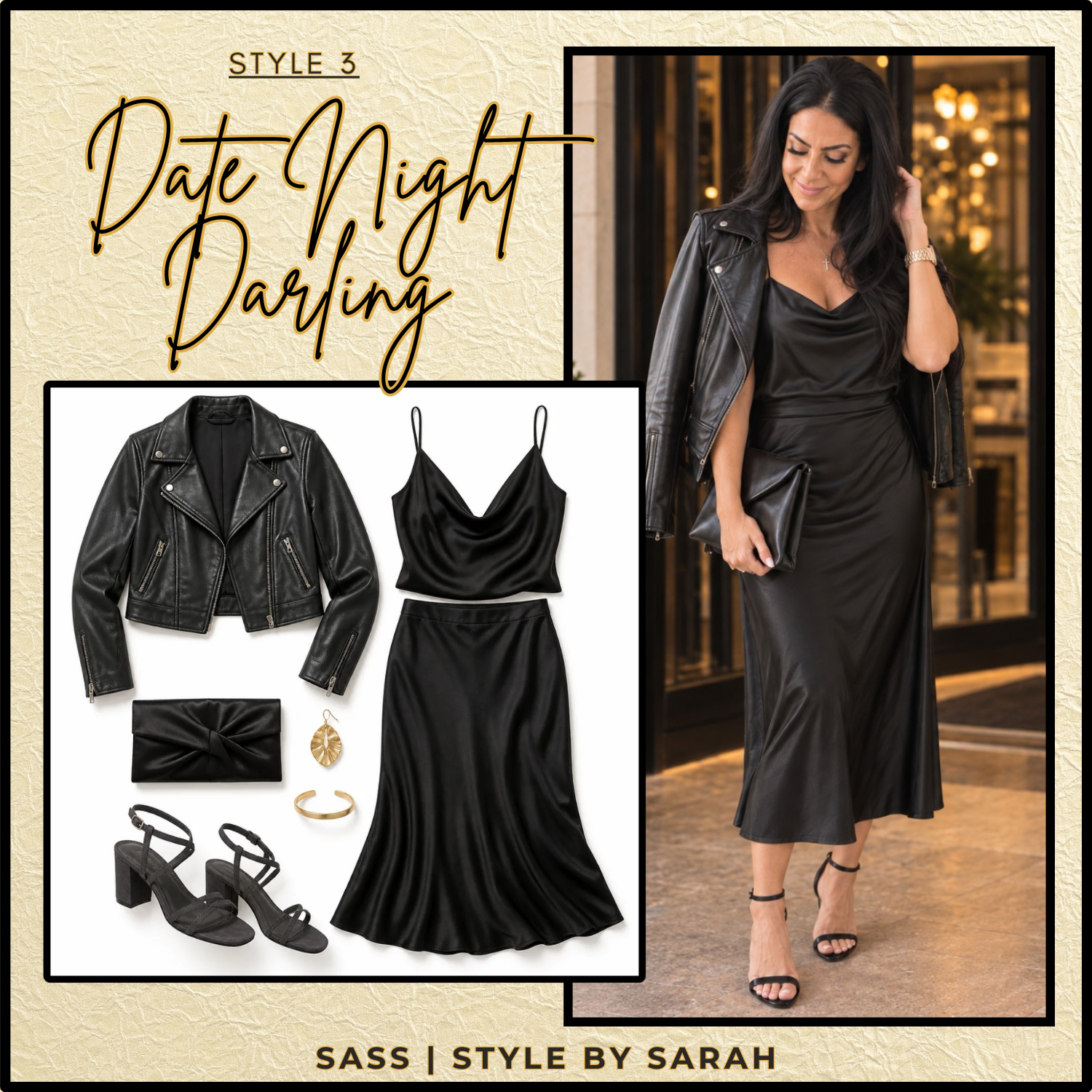 Date night outfit created with SASS